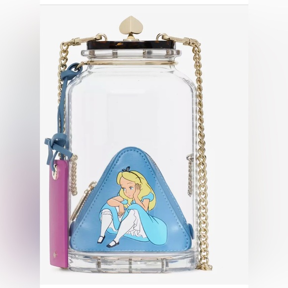 Alice in wonderland bottle crossbody bag new with tags and dust bag ⭐️⭐️⭐️⭐️⭐️⭐️ - Picture 1 of 3